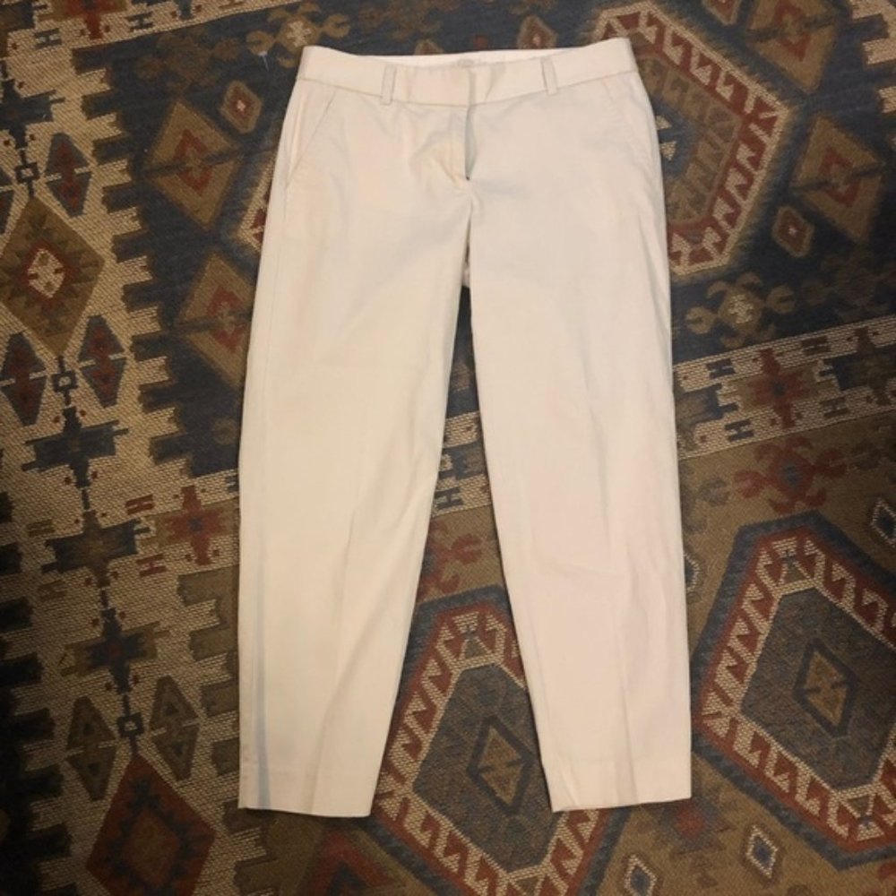 🔴J. crew khaki cropped pants capris size 4